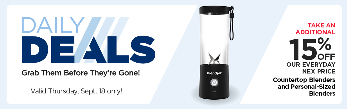 Take and Additional 15% off Countertop Blenders and Personal Sized Blenders