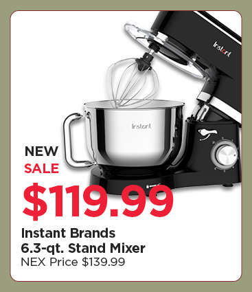New! Save $20 Off Instant Brands 6.3-qt. Stand Mixer