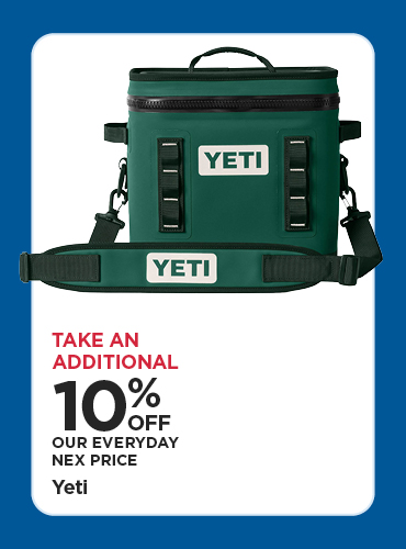 Take An Additional 10% Off Our Everyday NEX Price Yeti