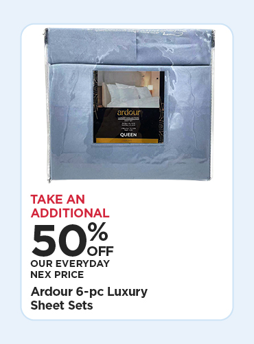 50% off Ardour 6-pc Luxury sheet sets