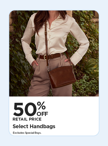 50% off Retail Select Handbags