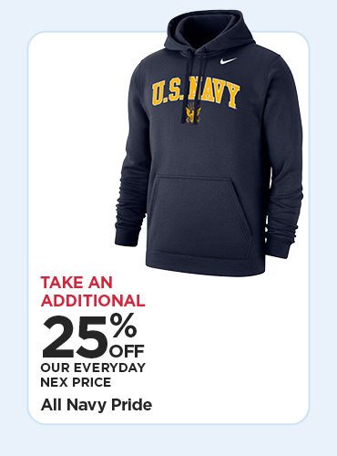 25% Off All Navy Pride