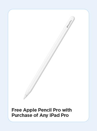 Free Apple Pencil Pro with purchase of any iPad pro