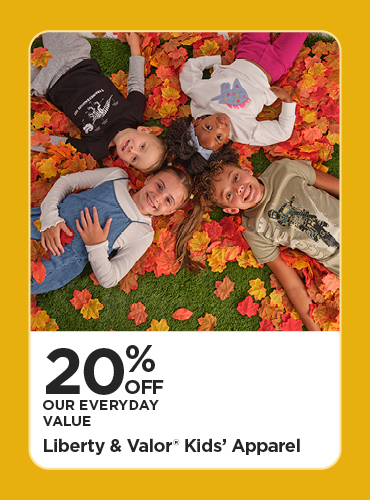 20% Off Our Everyday Value Liberty & Valor Kids' Apparel