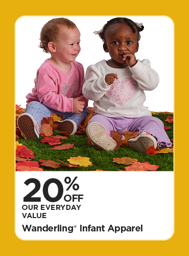 20% Off Our Everyday Value Wanderling Infant Apparel