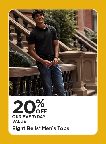 20% Off Our Everyday Value Eight Bells Men's Tops