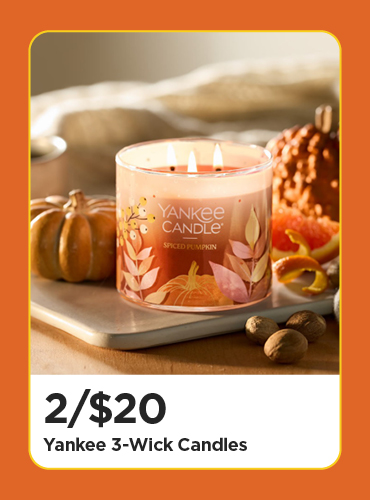 Yankee 3-Wick candles