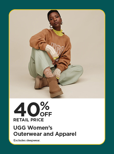 40% Off Retail Price UGG Women's Outerwear and Apparel