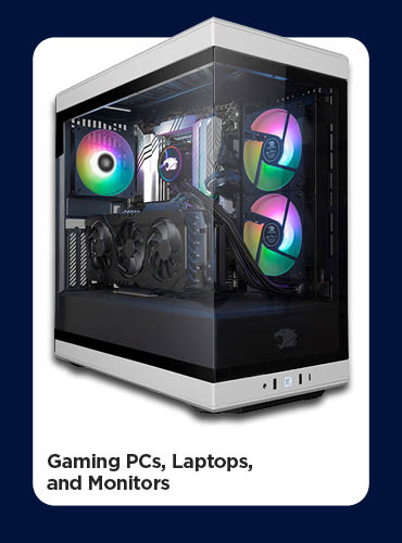 Gaming PCs, Laptops, & Monitors