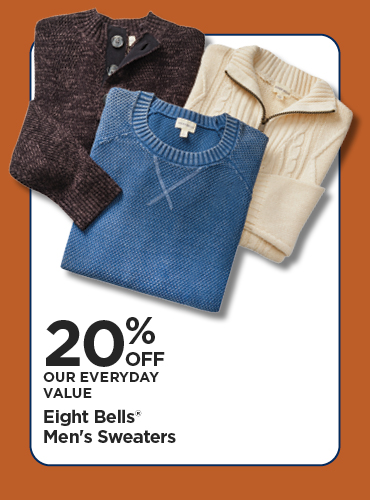 20% Off Eight Bells Mens Sweaters
