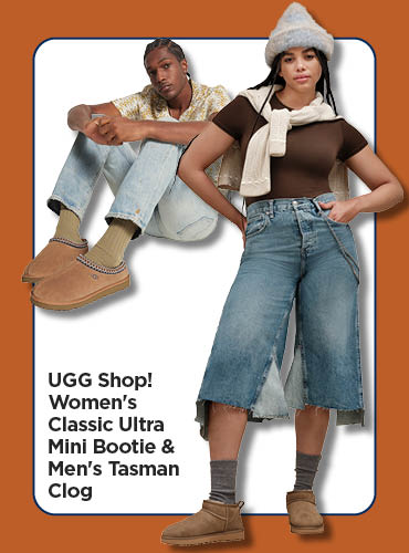 Ugg Shop! Womens Classic Ultra Mini Bootie & Men's Tasman Clog