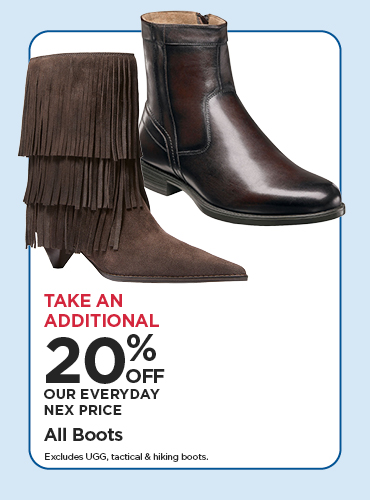 Take An Additional 20% Off Our Everyday NEX Price All Boots