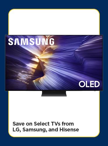 Save on Select TVs from LG, Samsung, and Hisense