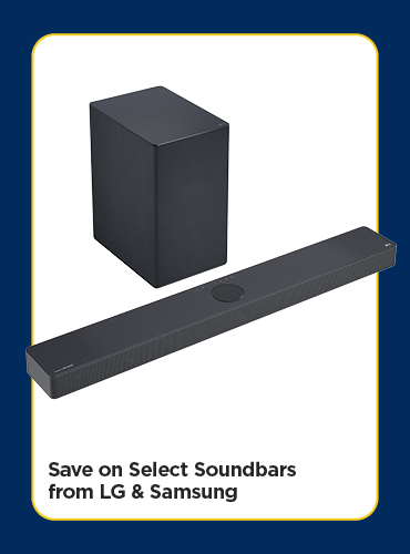 Save on Select Soundbars from LG & Samsung