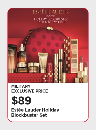 Military Exclusive Price $89 Estée Lauder Holiday Blockbuster Set