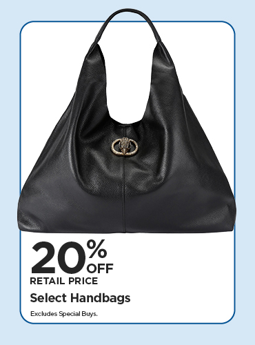 20% Off Retail Price Select Handbags
