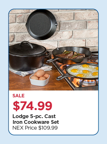 Lodge 5-pc. Cast Iron Cookware Set