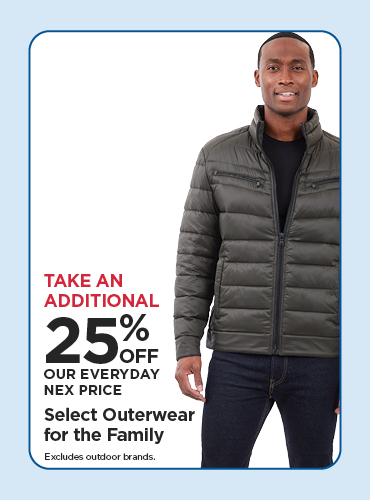 Take An Additional 25% Off Our Everyday NEX Price Select Outerwear for the Family