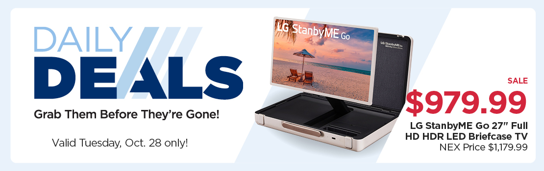 Sale $979.99 LG StanbyME Go Full HD HDR LED Briefcase TV