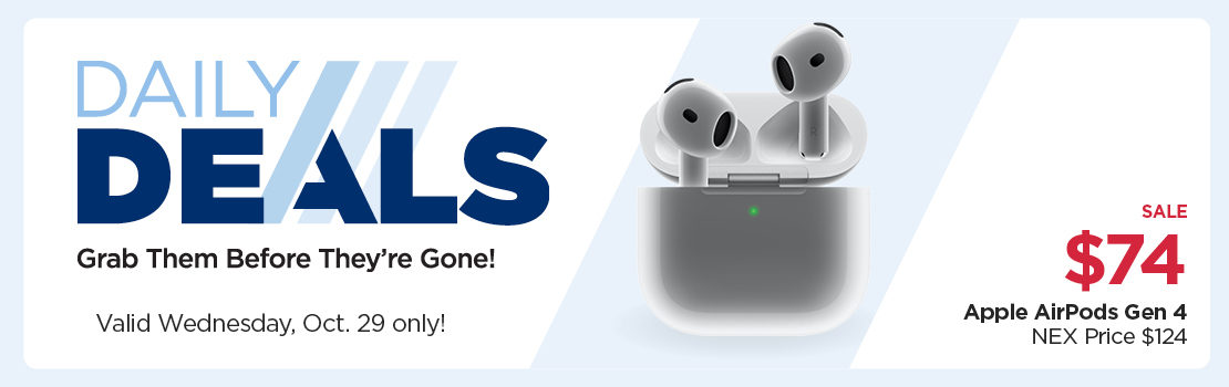Sale $74 Apple AirPods Gen 4
