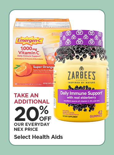 Take An Additional 20% Off Our Everyday NEX Price Select Health-Aids