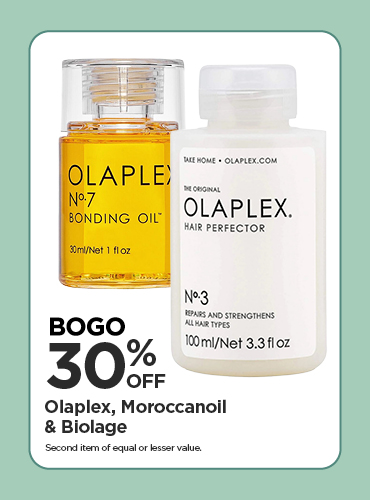 BOGO 30% Olaplex, Moroccanoil & Biolage