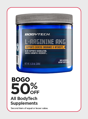 BOGO 50% Entire Stock of BodyTech Supplements