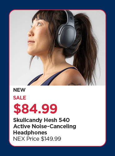 Sale $84.99 New! Skullcandy Hesh 540 Active Noise-Canceling Headphones
