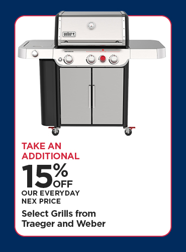 Take An Additional 15% Select Grills from Traeger and Weber