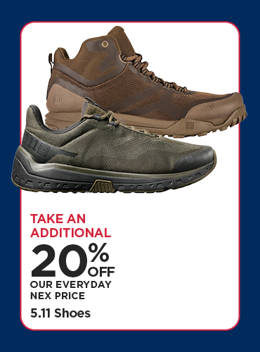 Take An Additional 20% Off Our Everyday NEX Price 5.11 Shoes