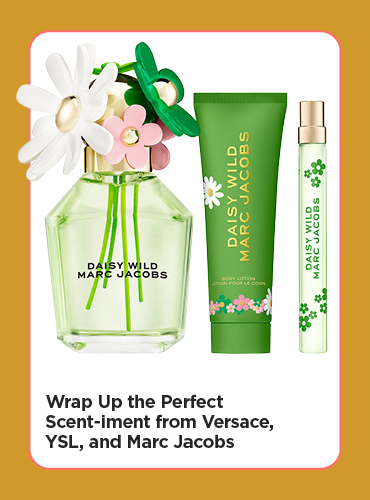 Wrap Up the Perfect Scent-iment from Versace, YSL, and Marc Jacobs