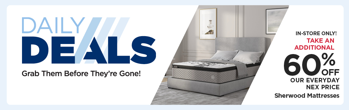 Take An Additional 60% Off Our Everyday NEX Price Sherwood Mattresses
