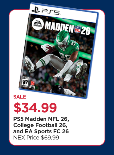 Madden NFL 26, College Football 26, and EA Sports FC 26