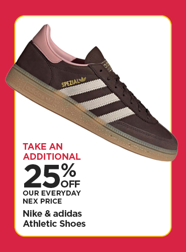 Take An Additional 25% Off Our Everyday NEX Price Nike & adidas Athletic Shoes