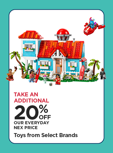 Take An Additional 20% Off Our Everyday NEX Price Toys from Select Brands