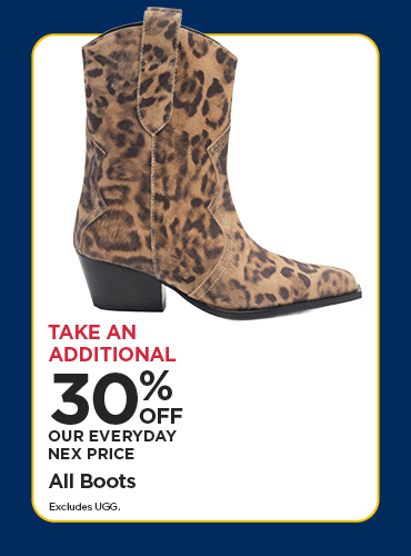 Take An Additional 30% Off Our Everyday NEX Price All Boots
