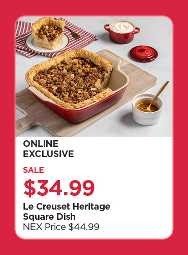 Online Exclusive $34.99 Le Creuset Heritage Square Dish