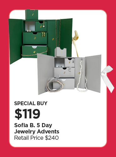 Special Buy! $129 Sofia B. 5 Day Jewelry Advents