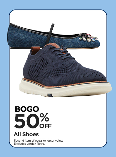 BOGO 50% All Shoes