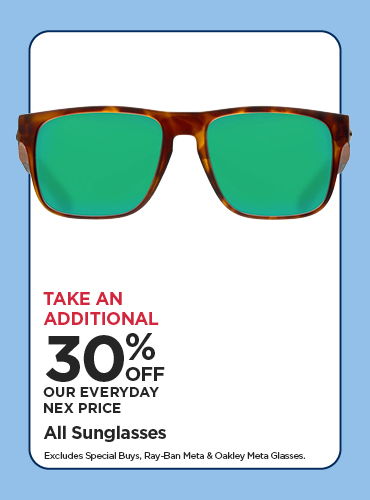 Take An Additional 30% Off Our Everyday NEX Price All Sunglasses