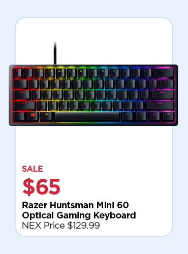 50% Off Razer Huntsman Mini 60 Keyboard