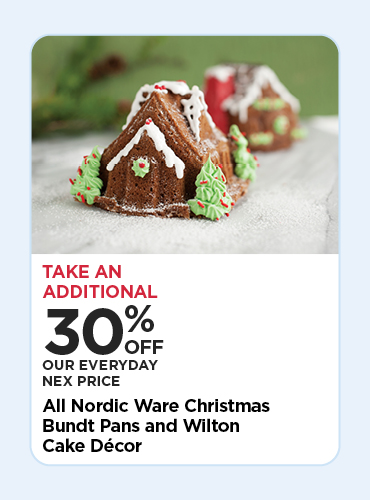 30% Off Nordicware Xmas Bundt Pans & Wilton Xmas Cake Decor