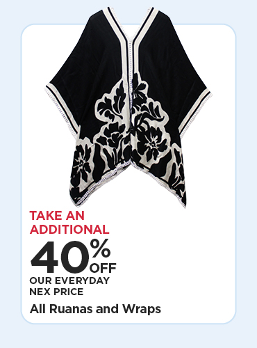 40% OFF EDLP RUANAS AND WRAPS