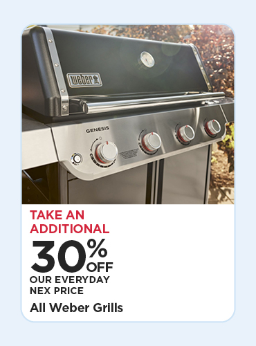 30% off All Weber Grills