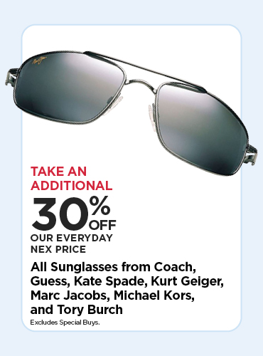 30% OFF EDLP ALL DESIGNER BRANDS SUNGLASSES