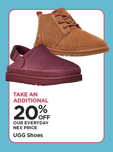 Take An Additional 20% Off Our Everyday NEX Price UGG Shoes