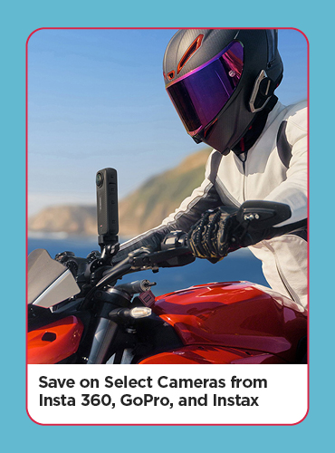 Save on Select Cameras from Insta 360, GoPro, and Instax