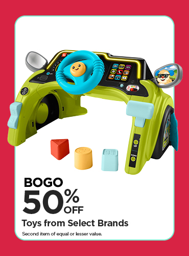 BOGO 50% Toys from Select Brands