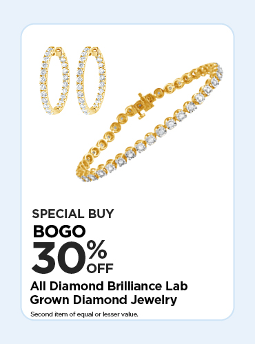 BOGO 30% SPECIAL BUY DIAMOND BRILLIANCE LAB GROWN DIAMOND JEWELRY