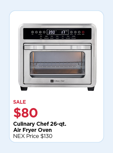 $80 CULINARY CHEF 26-QT AIR FRYER